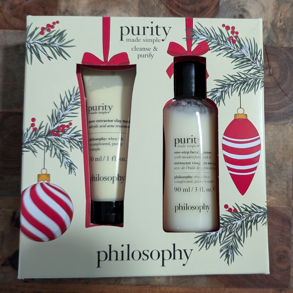Philosophy Purity Clay Mask & Cleanser Set New in Box ❤️